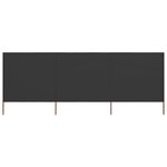 vidaXL Paravent 3 panneaux Tissu 400 x 80 cm Anthracite