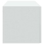 vidaXL Meuble TV mural Blanc 98 x 31 x 30 cm Bois d'ingénierie