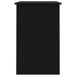 vidaXL Bureau Noir 100x50x76 cm Bois d’ingénierie