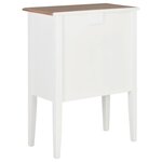 vidaXL Buffet Blanc 54x30x80 cm Bois massif