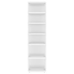 vidaXL Armoire à chaussures Blanc brillant 27 5x27x102 cm