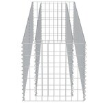 vidaXL Lit surélevé à gabion Acier galvanisé 180x50x50 cm