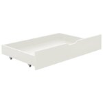 vidaXL Cadre de lit avec 2 tiroirs sans matelas blanc 90x200 cm