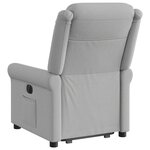 vidaXL Fauteuil inclinable gris nuage tissu