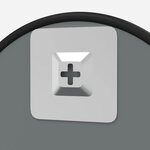 vidaXL Miroir mural Noir Ø 20 cm Rond