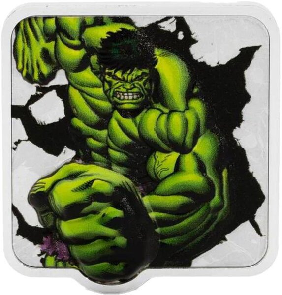 Pièce de monnaie en Argent 3 Dollars g 62.2 (2 oz) Millésime 2025 Smash HULK