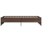 vidaXL Cadre de lit sans matelas chêne marron 100x200 cm