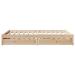 vidaXL Cadre de lit sans matelas 160x200 cm bois massif de pin