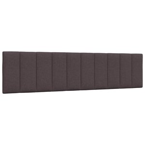 vidaXL Coussin de tête de lit Hanko marron foncé 200 cm tissu