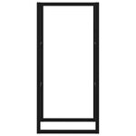 vidaXL Portant de bois de chauffage noir 55x30x116 cm acier