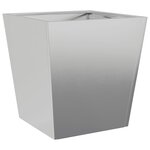 vidaXL Jardinière 40x40x40 cm acier inoxydable