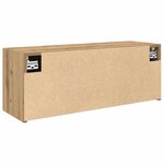vidaXL Armoire murale de bain chêne artisanal bois d'ingénierie