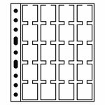 Recharges numismatiques Grande M20K pour 20 étuis carton.