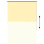 vidaXL Store enrouleur occultant jaune largeur du tissu 100 7 cm