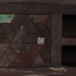 vidaXL Meuble TV Bois de récupération solide 140 x 30 x 45 cm