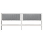 vidaXL Tête de lit capitonnée avec tête de lit Blanc 200 cm Pin massif