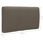 vidaXL Salon de jardin palette 4Pièces avec coussins Bois de pin imprégné