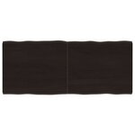 vidaXL Dessus de table bois massif traité bordure assortie