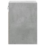 vidaXL Tables de chevet murales avec lumières LED 2 Pièces gris béton