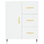 vidaXL Buffet blanc 69 5x34x90 cm bois d'ingénierie