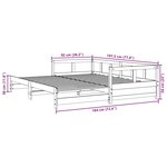 vidaXL Lit de jour sans matelas 90x190 cm bois de pin massif