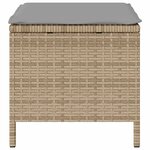 vidaXL Ensemble de salle à manger pour jardin 4 Pièces Beige Poly rotin