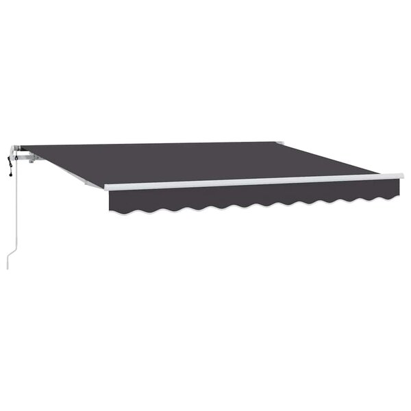 vidaXL Auvent Rétractable Anthracite 250 x 200 cm tissu
