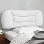 vidaXL Coussin de tête de lit Hvar blanc 100 cm similicuir
