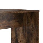 vidaXL Bureau Chêne fumé 138.5 x 55 x 143 cm Bois d'ingénierie