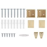 vidaXL Store Vénitien Réglable Marron clair avec motif 150 x 90 cm PVC