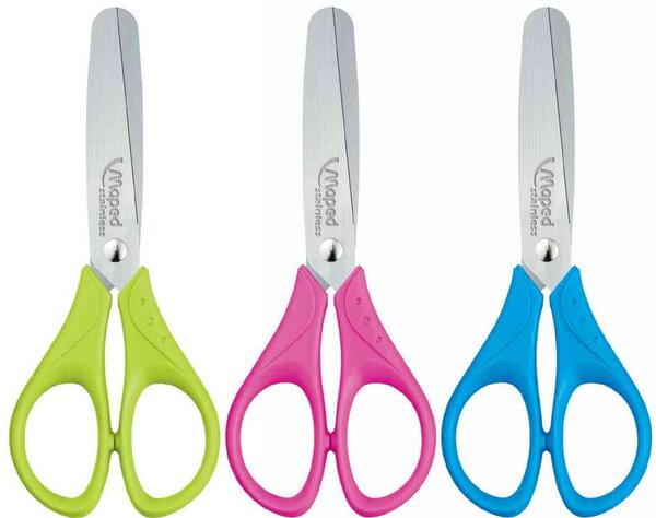 Ciseaux Start Bout Rond 12 cm Coloris Aléatoire MAPED