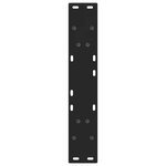 vidaXL Pieds de table à manger en V 2 pièces Noir 60 x (72-73 3) cm Acier