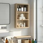 vidaXL Armoire murale de salle de bain Chêne Sonoma 30 x 10 x 50 cm