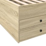 vidaXL Lit de jour et tiroirs chêne sonoma 75x190cm bois d'ingénierie