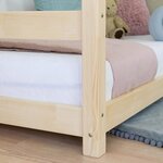 Lit cabane enfant TERY 120 x 190 Blanc