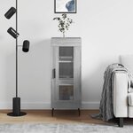 vidaXL Buffet Sonoma gris 34 5x34x90 cm Bois d'ingénierie