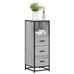 vidaXL Armoire de salle de bain sonoma gris 35x37 5x100 cm