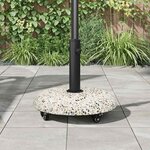 vidaXL Pied de parasol Multicolore et noir 45 x 45 x 40 cm