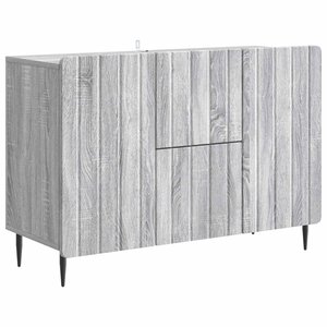 vidaXL Buffet Sonoma gris 89 x 34 5 x 62 cm Bois d'ingénierie
