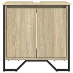 vidaXL Armoire lavabo de salle de bain chêne sonoma 60x35x60 cm