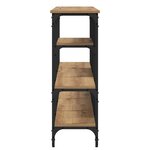 vidaXL Table console avec étagère chêne artisanal 160 x 29 x 80 cm