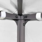 vidaXL Toile de toit de belvédère 2 niveaux 310 g/m² 4x3 m Blanc
