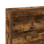 vidaXL Tête de lit de rangement Chêne fumé 100 cm Bois d'ingénierie