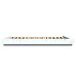 vidaXL Cadre de lit avec lumières LED blanc 120x200 cm bois ingénierie