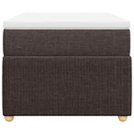 vidaXL Sommier à lattes de lit avec matelas Marron foncé 90x200 cm