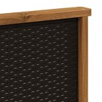vidaXL Ensemble de canapés d'extérieur 4 pc Naturel et Anthracite