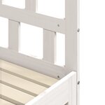 vidaXL Lit de jour avec lit gigogne blanc 90x190 cm bois de pin massif
