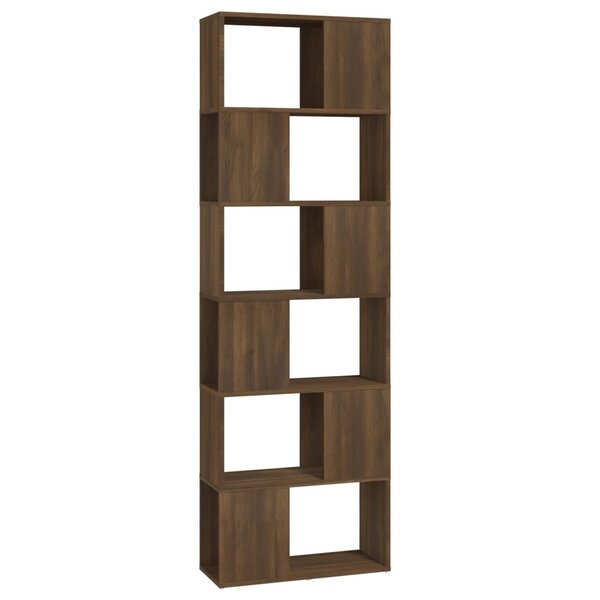 vidaXL Bibliothèque/Séparateur de pièce Chêne marron 60x24x186 cm