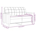 vidaXL Ensemble de canapés 2Pièces et coussins et traversins rose velours