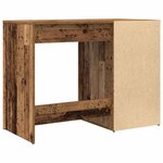 vidaXL Bureau vieux bois 100x49x75 cm bois d'ingénierie